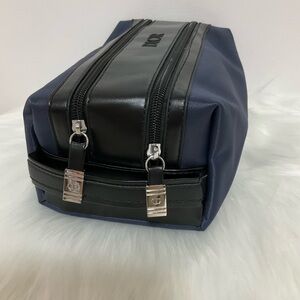 Black and Navy Toiletry cosmetic Bag